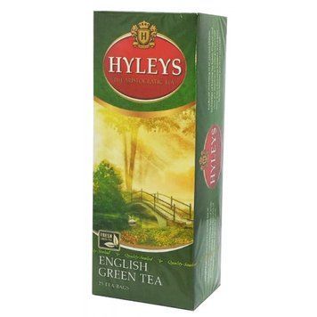 Чай зелений Hyleys Англійський зелений цейлонський 25 пакетиків по 2 г з ярликом HYL-EG-25-G фото