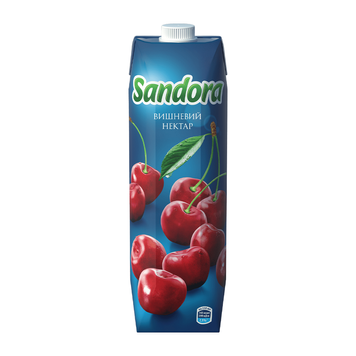 Нектар Sandora Вишня, освітлений пастеризований 0,95 л Нектар Sandora Вишня, освітлений пастеризований 0,95 л фото