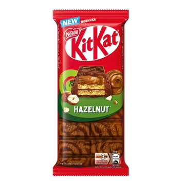 Шоколад KitKat Hazelnut молочний та чорний 99 г Шоколад KitKat Hazelnut молочний та чорний 99 г фото