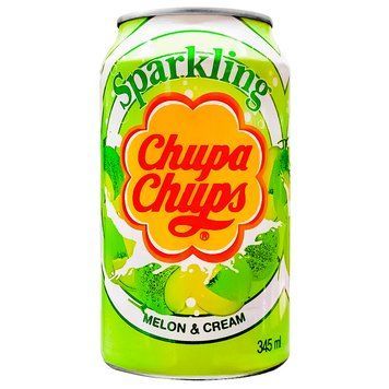 Солодкий напій Chupa Chups Melon & Cream 345 мл ж/б Солодкий напій Chupa Chups Melon & Cream 345 мл ж/б фото