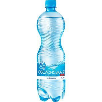 Вода мінеральна Оболонська-2 негазована 1 л ПЕТ OBO-WTR-NG- фото