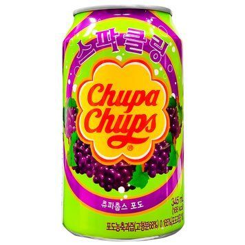 Солодкий напій Chupa Chups Grape 345 мл, ж/б Солодкий напій Chupa Chups Grape 345 мл, ж/б фото