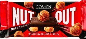 Шоколад Roshen Nut Чорний з цілим фундуком 90 г х 18 шт (ящик) RSH-NUT-CH- фото