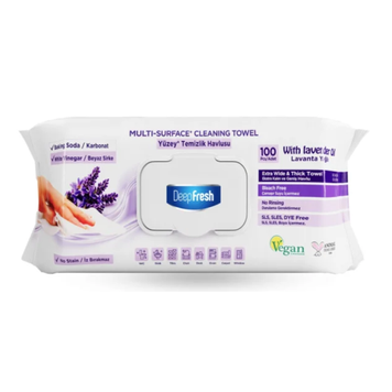 Вологі серветки для очищення поверхонь Deep Fresh Lavanda 100 шт Вологі серветки для очищення поверхонь Deep Fresh Lavanda 100 шт фото