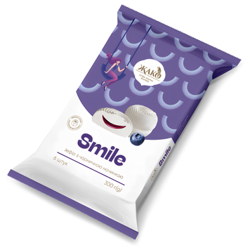 Зефір Жако Smile з чорницею 300 г Зефір Жако Smile з чорницею 300 г фото