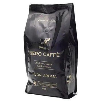 Кава в зернах Nero Caffe Black Aroma 1 кг м'яка упаковка NC-BA-ZER-1000 фото
