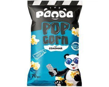 Попкорн ТМ Панда Солоний (Сіль) 70 г в пакеті (Україна) PN-POP-SLT- фото