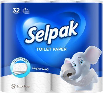 Туалетний папір Selpak 3 шари 32 рулони 00000000170 фото
