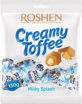 Ірис Roshen Milky Splash з молочною начинкою 150 г RSH-MSPL-15 фото