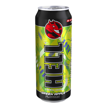 Hell Green Apple енергетичний напій 0.5 л газований безалкогольний Hell Green Apple енергетичний напій 0.5 л газований безалкогольний фото