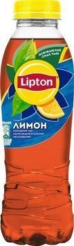 Холодний чорний чай Lipton Лимон 0.5 л пл LPT-LEM-050 фото