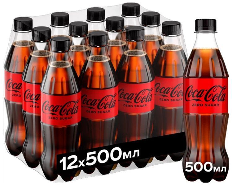 Напій безалкогольний Coca-Cola Zero Sugar 0.5 л CCL-ZERO-50 фото