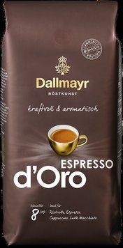 Кава в зернах Dallmayr Espresso d'Oro 1 кг м'яка упаковка DM-EDO-ZER-1000 фото