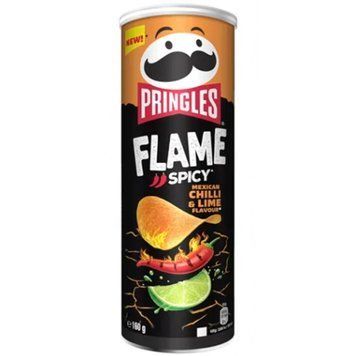 Pringles Flame Chili & Lime 160 г, Великобританія Pringles Flame Chili & Lime 160 г, Великобританія фото