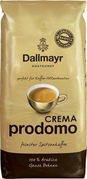Кава в зернах Dallmayr Crema prodomo 1 кг м'яка упаковка (100% Арабіка) DM-CPD-ZER-1000 фото