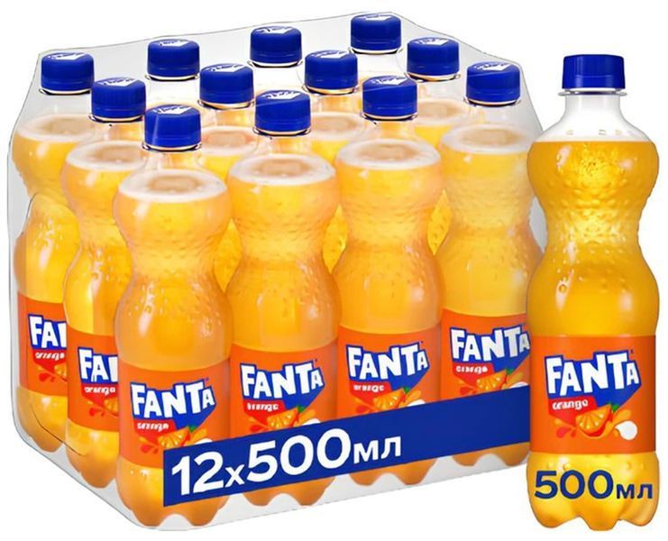 Напій безалкогольний Fanta Orange 0.5 л FNT-ORG-500 фото