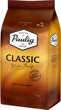 Кава в зернах Paulig Classic 1 кг м'яка упаковка (100% Арабіка) PAU-CL-ZER-1000 фото