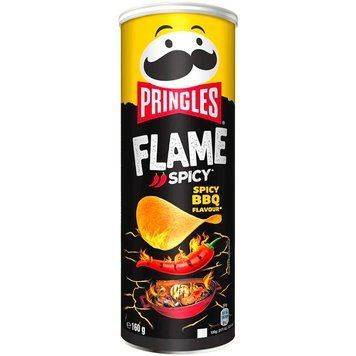 Чіпси Pringles Flame Spicy BBQ 160 г Чіпси Pringles Flame BBQ 160г фото