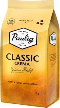 Кава в зернах Paulig Classic Crema 1 кг м'яка упаковка PAU-CC-ZER-1000 фото