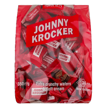 Вафлі глазуровані Roshen Johnny Krocker Choco з шоколадним смаком, 1 кг RSH-JK-CHOC фото