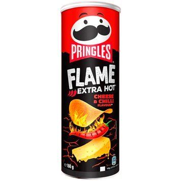 Pringles Flame Cheese & Chili 160г Pringles Flame Cheese & Chili 160г фото