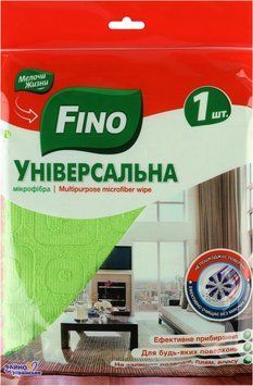 Серветка мікрофібра Fino універсальна для будь-яких поверхонь 1 шт (Україна) FIN-MF-UN-1 фото