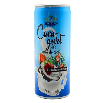 BISAN Cocogurt Drink Strawberry 250 мл з/б BISAN Cocogurt Drink Strawberry 250 мл з/б фото
