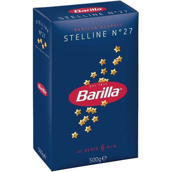 Макаронні вироби Barilla Stelline №27 (Зірочки) 500 г BAR-STE-500 фото