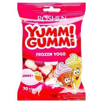 Желейні цукерки Roshen Yummi Gummi Frozen Yogo 70 г RSH-YG-YGO- фото