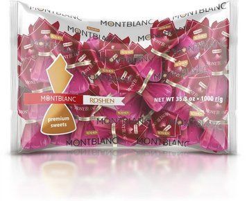 Цукерки Roshen Монблан з подрібненим мигдалем глазуровані 1 кг RSH-MBL-CRU фото