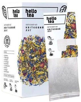 Чай трав'яний Hello Tea Квітковий луг 20 пакетів HT-FLM-20P фото