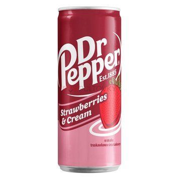 Газований напій Dr Pepper Strawberry 0.33 л ж/б Польща DR-PEP-STR- фото