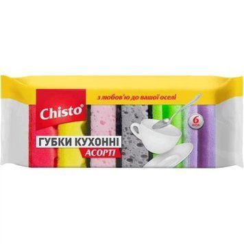 Губки кухонні Chisto 2+2+2 шт Асорті CH-AST-222 фото