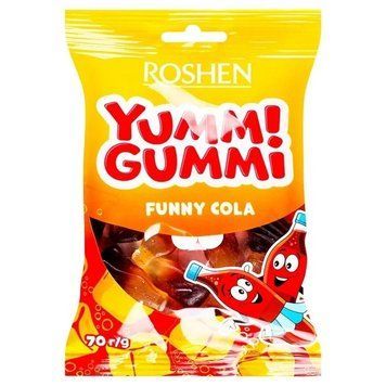 Желейні цукерки Roshen Yummi Gummi Cola 70 г RSH-YG-COL- фото