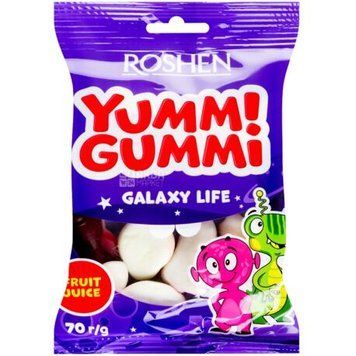Желейні цукерки Roshen Yummi Gummi Galaxy Life 70 г RSH-YG-GAL- фото