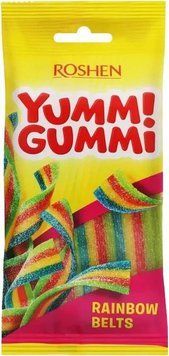 Желейні цукерки Roshen Yummi Gummi Sour Belts 70 г RSH-YG-SBT- фото
