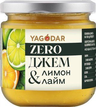 Джем Yagodar Лимон-лайм без цукру 210 г YG-LL-NS-21 фото