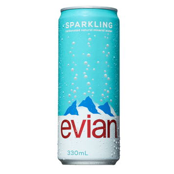 Evian мінеральна газована вода 0,33 л, Франція Evian мінеральна газована вода 0,33 л, Франція фото