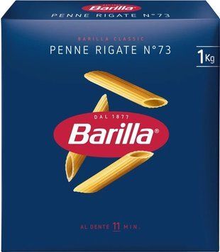 Макаронні вироби Barilla Penne Rigate №73 1 кг Італія BAR-PEN73-1 фото