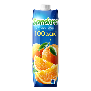 Сік Sandora апельсиновий відновлений неосвітлений 0,95 л Сік Sandora апельсиновий відновлений неосвітлений 0,95 л фото