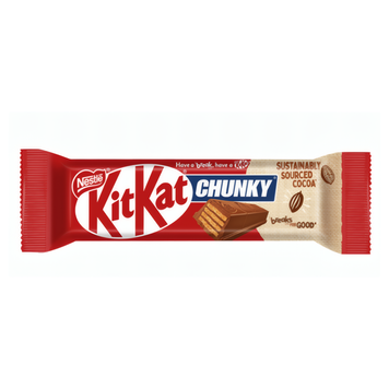 KitKat Chunky вафельний батончик у молочному шоколаді 40 г KitKat Chunky вафельний батончик у молочному шоколаді 40 г фото