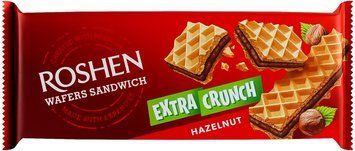 Вафлі Roshen Wafers Sandwich Crunch з горіховою начинкою 142 г RSH-WF-SCR- фото