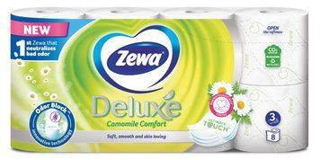 Туалетний папір Zewa Deluxe Ромашка 3 шари 8 рулонів ZEW-DLX-CHM фото