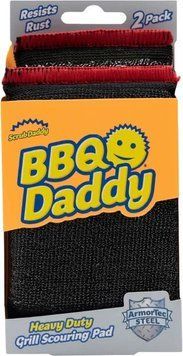 Губка-скрабер для гриля Scrub Daddy BBQ металізована 2 шт SD-BBQ-MET- фото