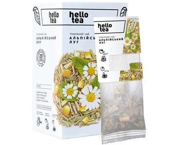 Чай трав'яний Hello Tea Альпійський Луг 20 фільтр-пакетів HT-AL-20PK фото