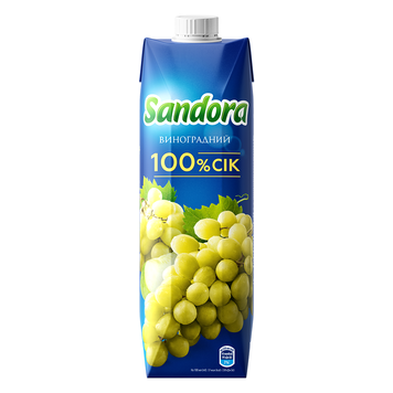 Сік Sandora виноградний із білого винограду 0,95 л Сік Sandora виноградний із білого винограду 0,95 л фото