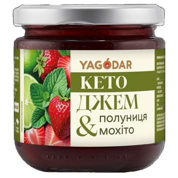Кето-джем Yagodar Полуниця-Мохіто без цукру 210 г YG-KETO-STM фото