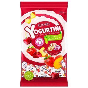 Карамель Roshen Yogurtini мікс йогуртових смаків 1 кг RSH-YGT-100 фото