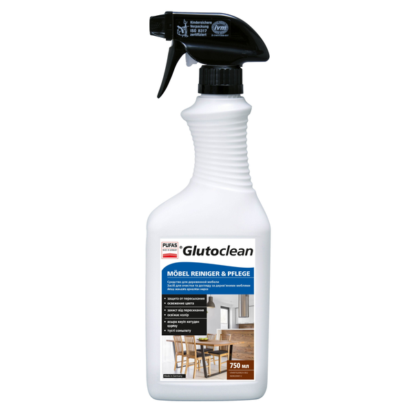 Засіб для дерев'яних меблів Glutoclean 750 мл GC-WD-750 фото