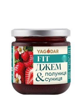 Джем Yagodar Полуниця-суниця без цукру (з підсолоджувачем) 210 г YG-SS-NS-21 фото